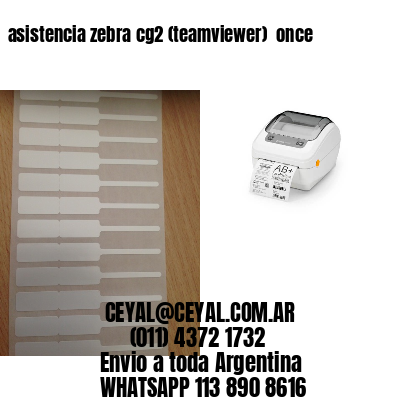 asistencia zebra cg2 (teamviewer)  once