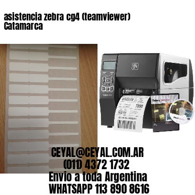 asistencia zebra cg4 (teamviewer)  Catamarca