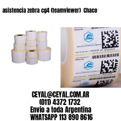 asistencia zebra cg4 (teamviewer)  Chaco
