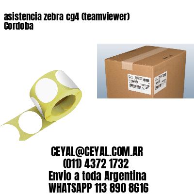 asistencia zebra cg4 (teamviewer)  Cordoba