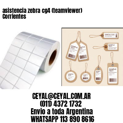 asistencia zebra cg4 (teamviewer)  Corrientes