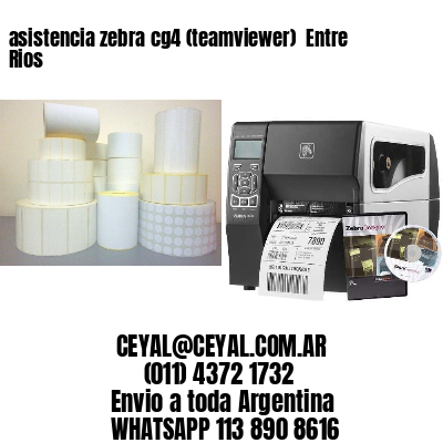 asistencia zebra cg4 (teamviewer)  Entre Rios