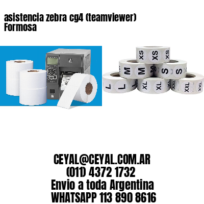 asistencia zebra cg4 (teamviewer)  Formosa