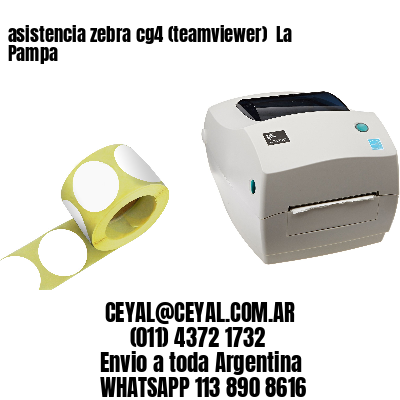 asistencia zebra cg4 (teamviewer)  La Pampa