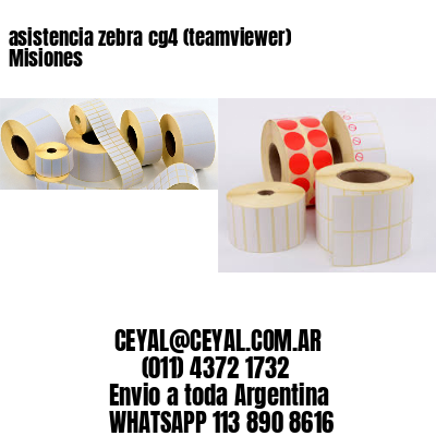 asistencia zebra cg4 (teamviewer)  Misiones