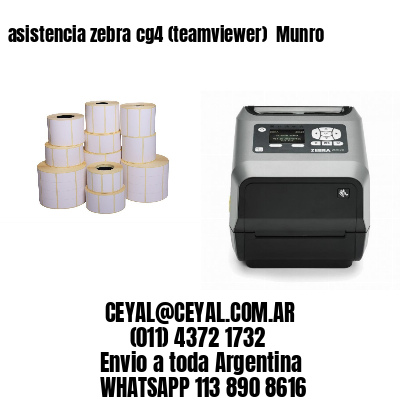 asistencia zebra cg4 (teamviewer)  Munro