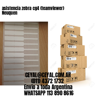 asistencia zebra cg4 (teamviewer)  Neuquen