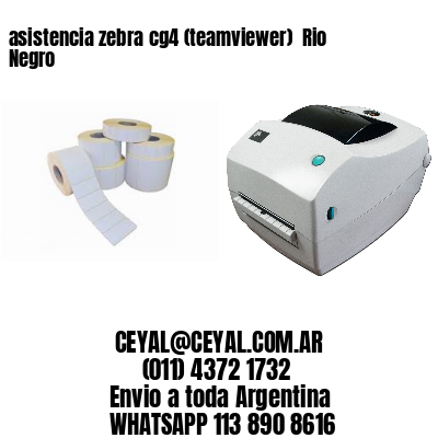 asistencia zebra cg4 (teamviewer)  Rio Negro