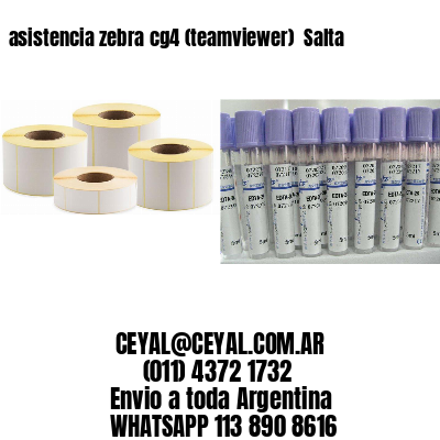 asistencia zebra cg4 (teamviewer)  Salta