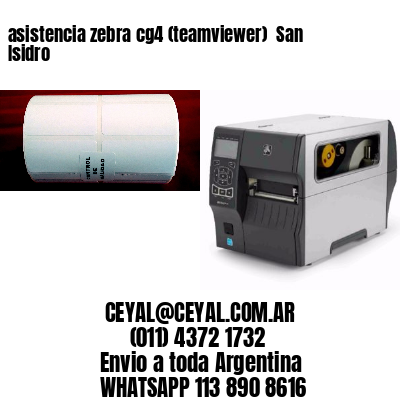 asistencia zebra cg4 (teamviewer)  San Isidro