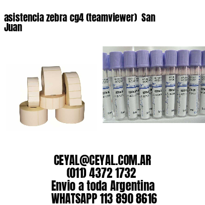 asistencia zebra cg4 (teamviewer)  San Juan