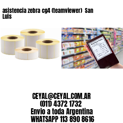 asistencia zebra cg4 (teamviewer)  San Luis