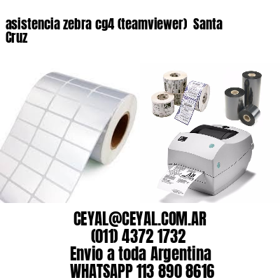 asistencia zebra cg4 (teamviewer)  Santa Cruz