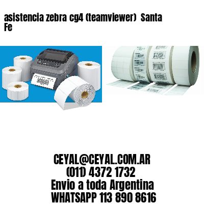 asistencia zebra cg4 (teamviewer)  Santa Fe