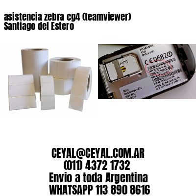 asistencia zebra cg4 (teamviewer)  Santiago del Estero