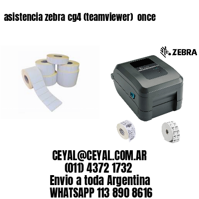 asistencia zebra cg4 (teamviewer)  once