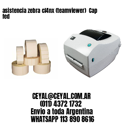 asistencia zebra cl4nx (teamviewer)  Cap fed