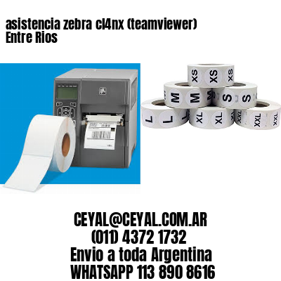 asistencia zebra cl4nx (teamviewer)  Entre Rios
