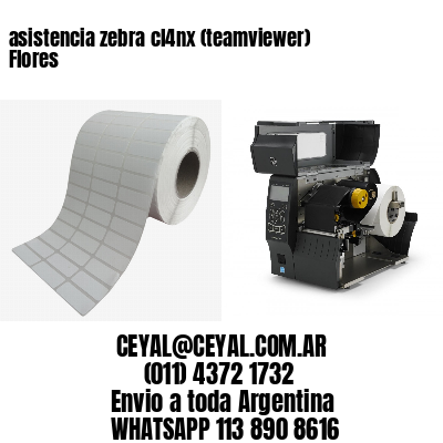 asistencia zebra cl4nx (teamviewer)  Flores
