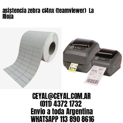 asistencia zebra cl4nx (teamviewer)  La Rioja