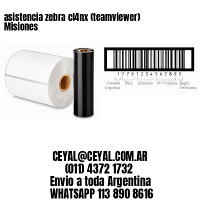 asistencia zebra cl4nx (teamviewer)  Misiones