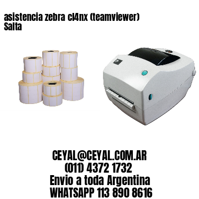 asistencia zebra cl4nx (teamviewer)  Salta