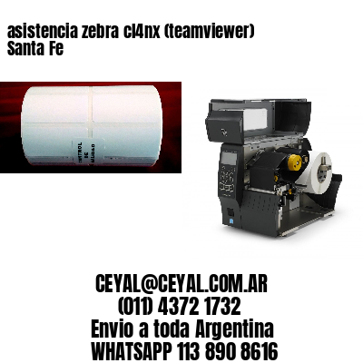 asistencia zebra cl4nx (teamviewer)  Santa Fe