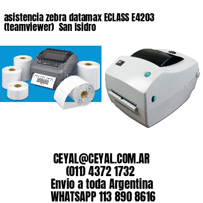 asistencia zebra datamax ECLASS E4203 (teamviewer)  San Isidro