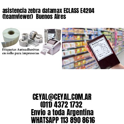 asistencia zebra datamax ECLASS E4204 (teamviewer)  Buenos Aires