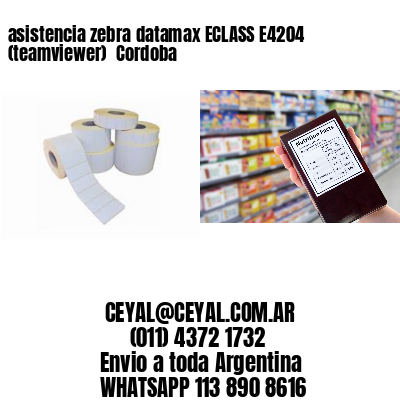 asistencia zebra datamax ECLASS E4204 (teamviewer)  Cordoba