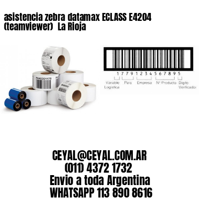 asistencia zebra datamax ECLASS E4204 (teamviewer)  La Rioja