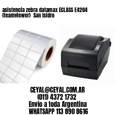 asistencia zebra datamax ECLASS E4204 (teamviewer)  San Isidro