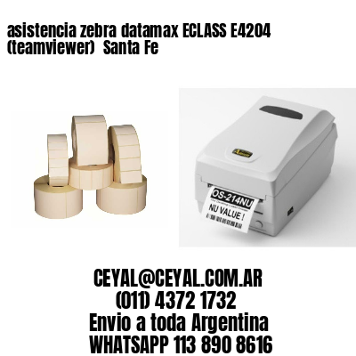 asistencia zebra datamax ECLASS E4204 (teamviewer)  Santa Fe