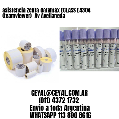asistencia zebra datamax ECLASS E4304 (teamviewer)  Av Avellaneda