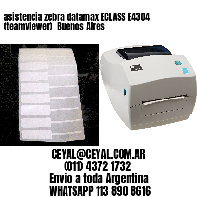asistencia zebra datamax ECLASS E4304 (teamviewer)  Buenos Aires