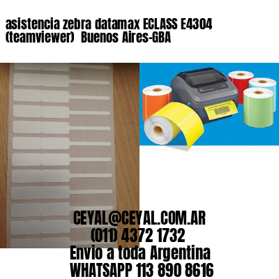 asistencia zebra datamax ECLASS E4304 (teamviewer)  Buenos Aires-GBA