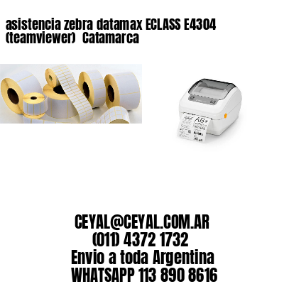 asistencia zebra datamax ECLASS E4304 (teamviewer)  Catamarca