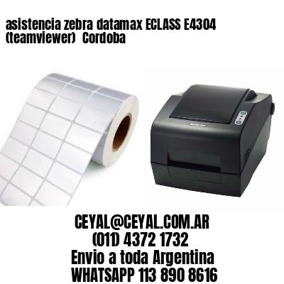 asistencia zebra datamax ECLASS E4304 (teamviewer)  Cordoba