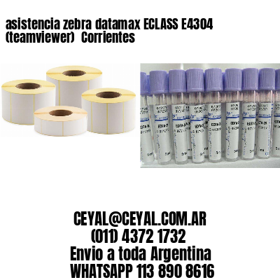 asistencia zebra datamax ECLASS E4304 (teamviewer)  Corrientes