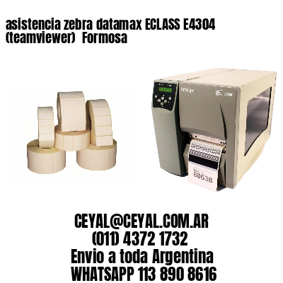 asistencia zebra datamax ECLASS E4304 (teamviewer)  Formosa