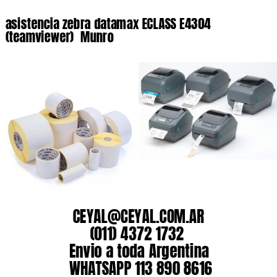 asistencia zebra datamax ECLASS E4304 (teamviewer)  Munro
