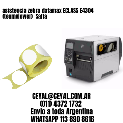 asistencia zebra datamax ECLASS E4304 (teamviewer)  Salta