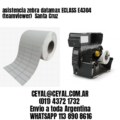 asistencia zebra datamax ECLASS E4304 (teamviewer)  Santa Cruz
