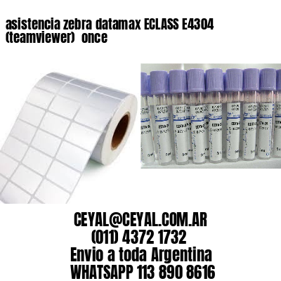 asistencia zebra datamax ECLASS E4304 (teamviewer)  once
