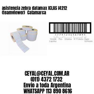 asistencia zebra datamax ICLAS I4212 (teamviewer)  Catamarca