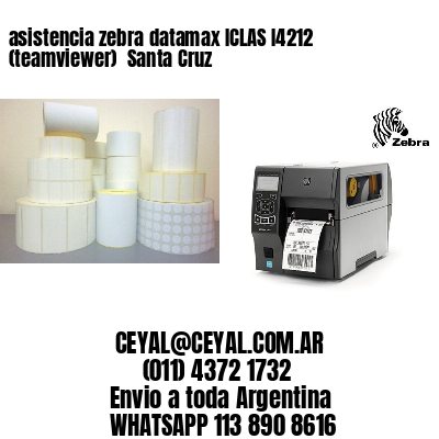 asistencia zebra datamax ICLAS I4212 (teamviewer)  Santa Cruz