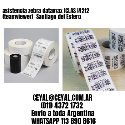 asistencia zebra datamax ICLAS I4212 (teamviewer)  Santiago del Estero