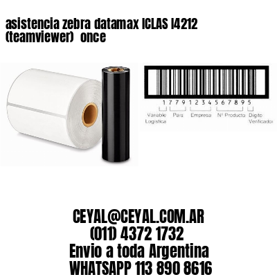 asistencia zebra datamax ICLAS I4212 (teamviewer)  once
