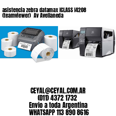 asistencia zebra datamax ICLASS I4208 (teamviewer)  Av Avellaneda