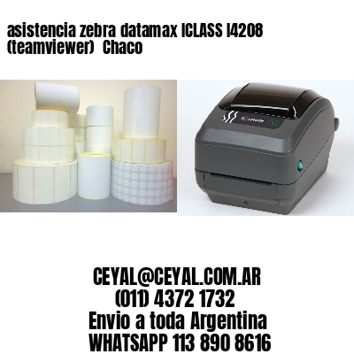 asistencia zebra datamax ICLASS I4208 (teamviewer)  Chaco